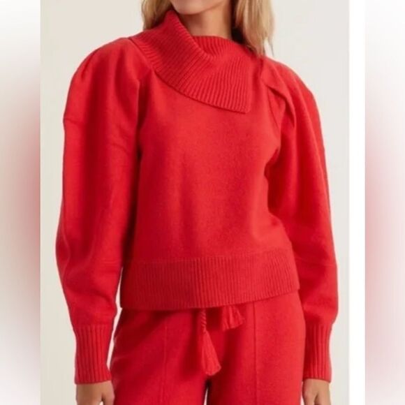 Ulla Johnson Sweaters - ULLA JOHNSON Riley Pullover Sweater Zinnia Balloon Sleeve